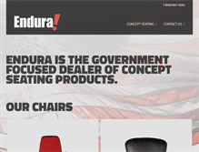 Tablet Screenshot of endura-gsa.com